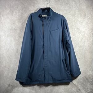 Duluth Trading‎ Co. Jacket Mens Size XL Navy Blue Windbreaker Full Zip Outdoor